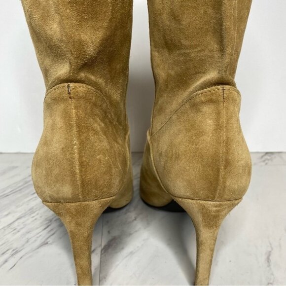 All Saints Orlana Pointed Toe Tan Suede Boot 11 - Picture 4 of 14